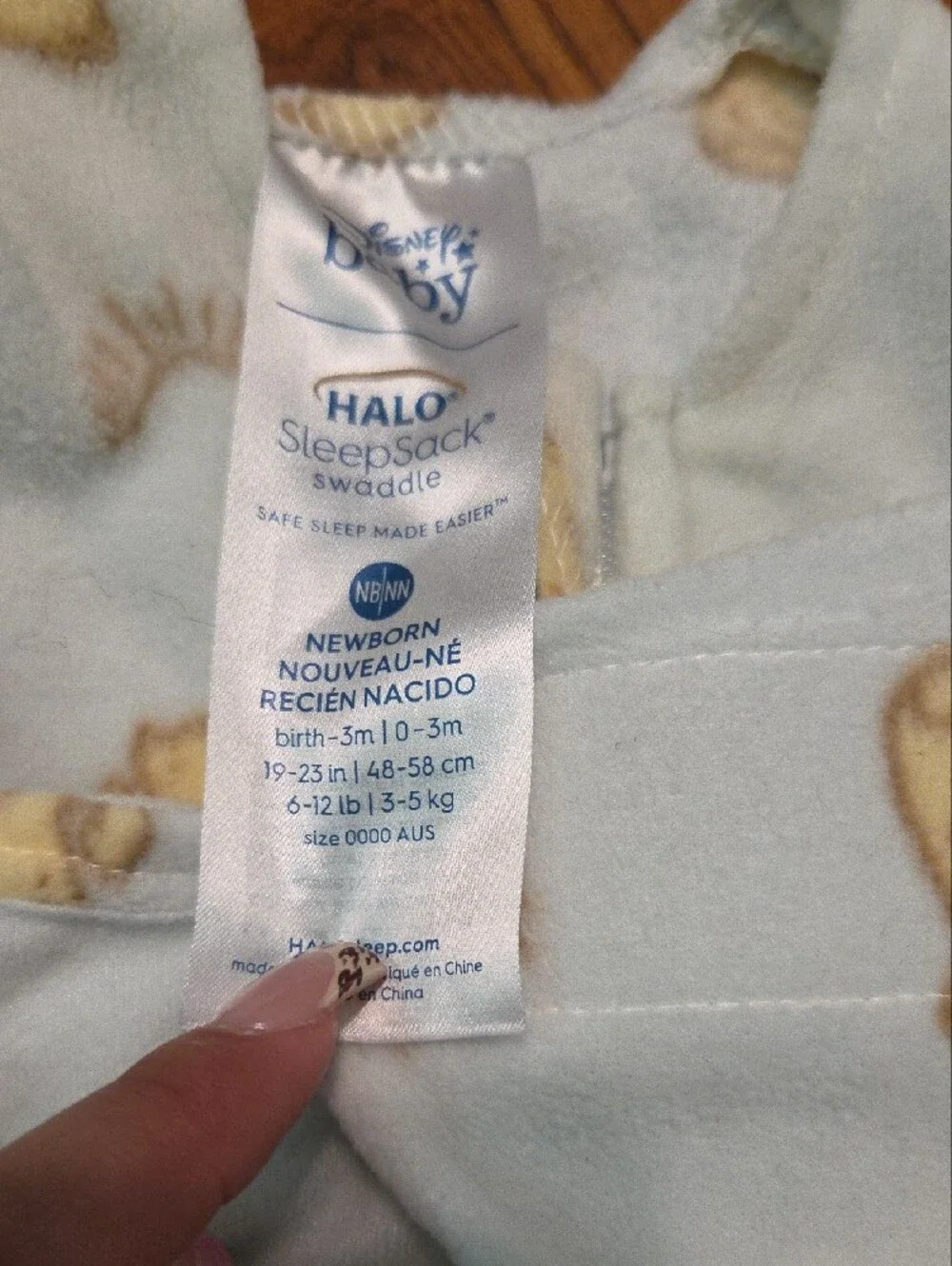 Halo Kids Sleep Sacks Set Light Blue Pale Blue Yellow Bear Print (2) 0 To 3m